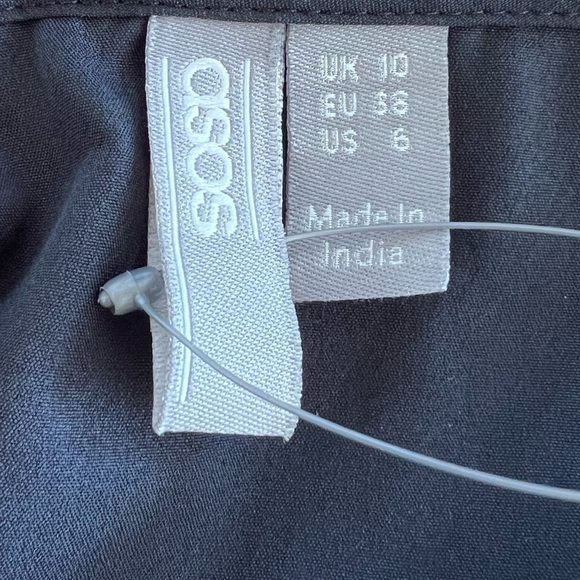 Asos crop top new nwt black lace sz 6 small - Picture 9 of 9